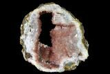 Quartz Crystal Geode Section with Hematite Inclusions - Morocco #136933-3